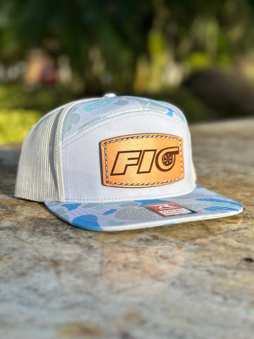 Camo Fio 7 Panel Flat Brim Hat