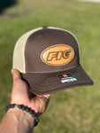 Brown Leather Patch Fio Hat