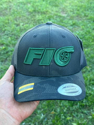 Multi Camo Fio Hat (Green)